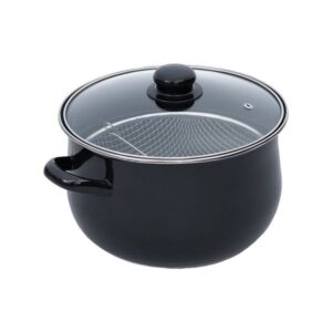Estia Κατσαρόλα - Φριτέζα Εμαγιέ 24cm Μαύρη 01-9694