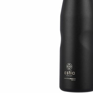 Estia Θερμός Παγούρι Travel Flask Save The Aegean 750ml Midnight Black 01-9816 - Image 4