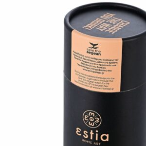 Estia Θερμός Παγούρι Travel Flask Save The Aegean 750ml Midnight Black 01-9816 - Image 6