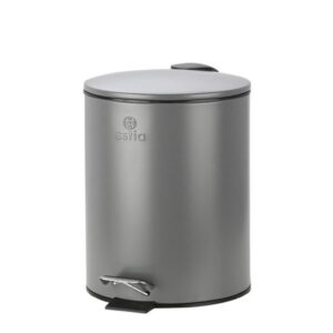 Estia Χαρτοδοχείο - Κάδος Μπάνιου Classic Soft Close 5lt Γκρι 02-3753 - Image 2