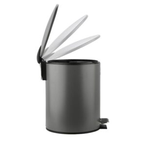 Estia Χαρτοδοχείο - Κάδος Μπάνιου Classic Soft Close 5lt Γκρι 02-3753 - Image 3
