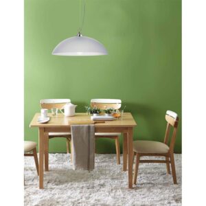 Arkolight Φωτιστικό Κρεμαστό 1xΕ27 Φ40cm Μοντέρνο Plexiglass Λευκό-Ασημί 120-6-01/40 - Image 3