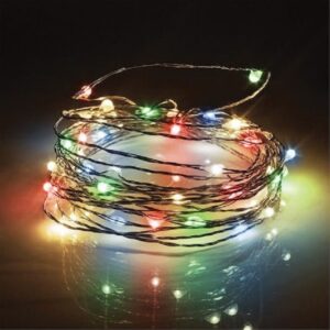 Fos Me Σύρμα Με 100 LED Πολύχρωμα IP44 Με Τροφοδοτικό & Controller 10m 27-00219