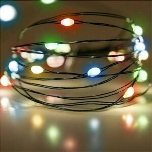 Fos Me Σύρμα Με 100 LED Πολύχρωμα IP44 Με Τροφοδοτικό & Controller 10m 27-00219 - Image 2