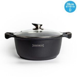 Royalty Line Κατσαρόλα Αντικολλητική 28cm 6.2L Με Επίστρωση Μαρμάρου RL-BS28M