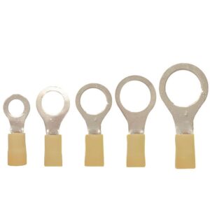 Adeleq Ακροδέκτης Οπής Μονωμένος Κίτρινο Φ5mm 12-50365 | homidoo.gr