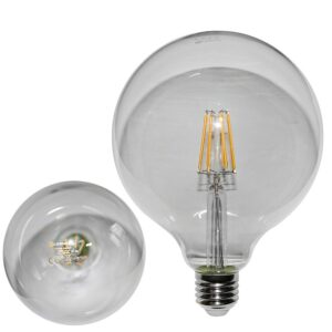 Adeleq Led Λάμπα Cog Globe Φ125 Διάφανο Ε27 10W 230V Θερμό 13-2711251000 | homidoo.gr