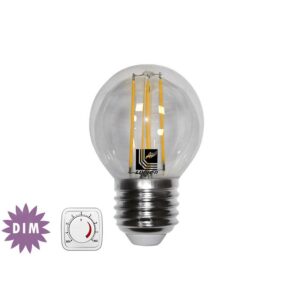 Adeleq Led Λάμπα Cog Σφαιρικό Διάφανο Ε27 6W Ντιμαριζόμενο Θερμό 13-27116009 | homidoo.gr