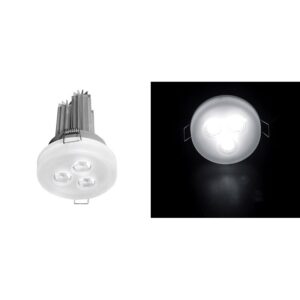 Adeleq Σποτ Χωνευτό Γυάλινο Oπαλίνα LED Ισχύος 3x3W 18° Ψυχρό 21-71331800 | homidoo.gr