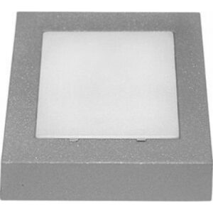 Adeleq Φωτιστικό LED Tετράγωνο Επίτοιχο Αλουμινίου 0.6W Ψυχρό Γκρι 3-973460 | homidoo.gr