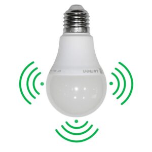 Adeleq Led Λάμπα Αχλάδι Ε27 12W 300° Mε Ανιχνευτή Κίνησης Μικροκυμμάτων Λευκό 4-3121 | homidoo.gr