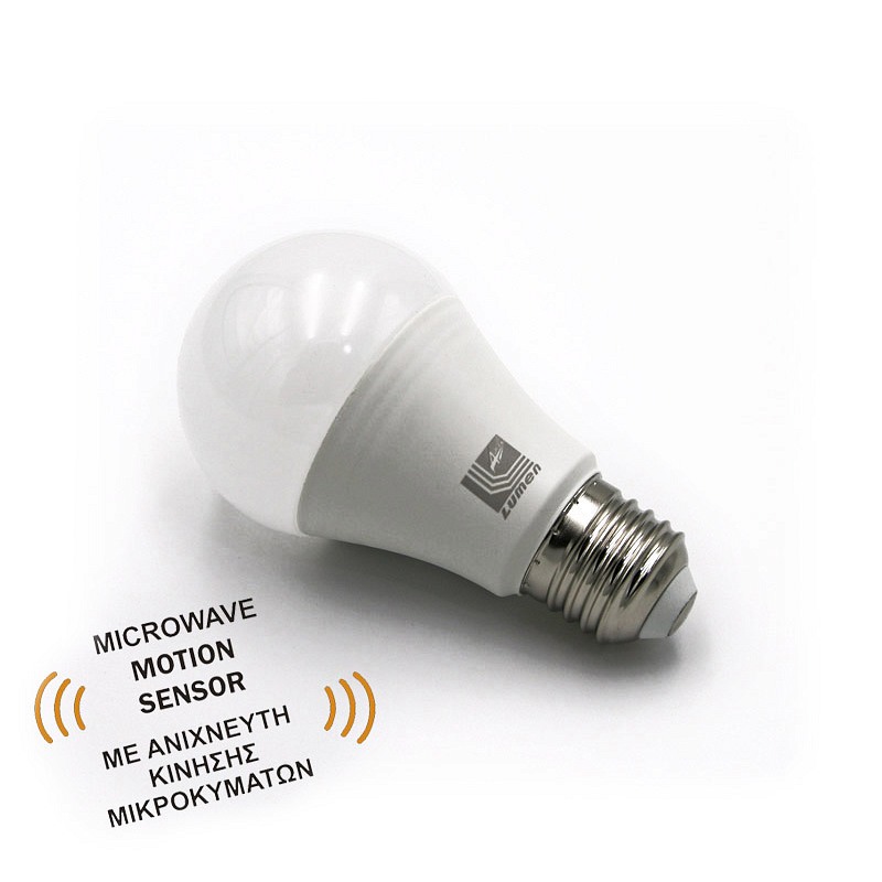 Adeleq Led Λάμπα Αχλάδι Ε27 12W 300° Mε Ανιχνευτή Κίνησης Μικροκυμμάτων Λευκό 4-3121 | homidoo.gr Adeleq Led Λάμπα Αχλάδι Ε27 12W 300° Mε Ανιχνευτή Κίνησης Μικροκυμμάτων Λευκό 4-3121 | homidoo.gr