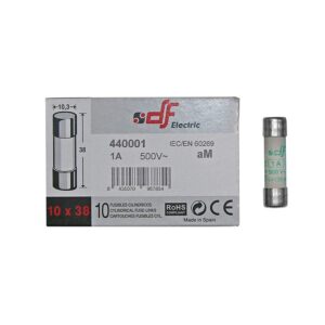 Adeleq Φυσίγγια Κυλινδρικά 10x38mm 1 Αmpere 88-0019 | homidoo.gr