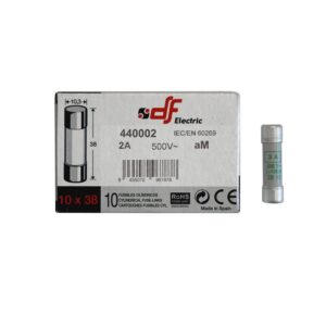 Adeleq Φυσίγγια Κυλινδρικά 10x38mm 2 Αmpere 88-0029 | homidoo.gr