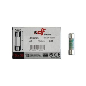 Adeleq Φυσίγγια Κυλινδρικά 10x38mm 4 Αmpere 88-0049 | homidoo.gr