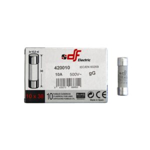 Adeleq Φυσίγγια Κυλινδρικά 10X38mm 10Α Gg 88-010 | homidoo.gr