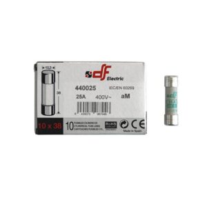 Adeleq Φυσίγγια Κυλινδρικά 10x38mm 25 Ampere 88-0259 | homidoo.gr