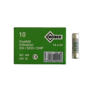 Adeleq Φυσίγγια Κυλινδρικά 14x51mm 25 Ampere 88-1259 | homidoo.gr