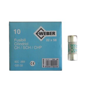 Adeleq Φυσίγγια Κυλινδρικά 22x58mm 25 Ampere 88-20259 | homidoo.gr