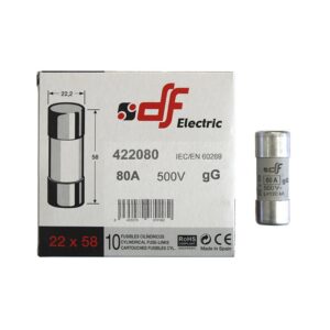 Adeleq Φυσίγγια Κυλινδρικά 22X58Mm 80Α Gg 88-2080 | homidoo.gr
