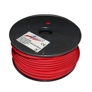 Adeleq Καλώδιο Κορδόνι Διακοσμητικό 2x0.50mm² 30mm Κόκκινο 9-025046 | homidoo.gr