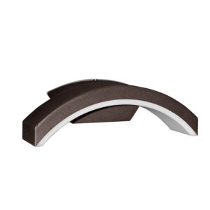 Adeleq Led Απλίκα Αλουμινίου Καμπύλη Προς Τα Κάτω 10W 4000K Σκουριά 9-19182610 | homidoo.gr