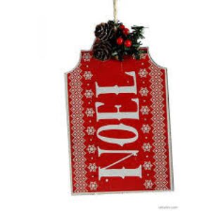 A&G Ξύλινο Στολίδι ΝOEL 20.3cm 9768118 | homidoo.gr