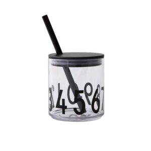 Design Letters Καπάκι Με Καλαμάκι Για Ποτήρια Tritan Light Blue 20102004LB | homidoo.gr