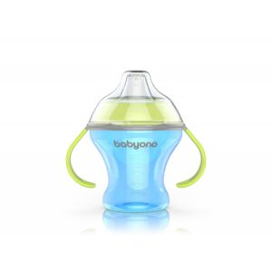 BabyOno Ποτηράκι Non-Spill 180ml Με Μαλακό Στόμιο Μπλε BN1456 | homidoo.gr