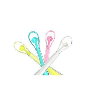 BabyOno Κουτάλι Μαλακό Σιλικόνης Baby's Smile Κίτρινο BN1460 | homidoo.gr
