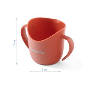 BabyOno Εργονομικό Ποτήρι Εκμάθησης 120ml Κόκκινο BN1463-02 | homidoo.gr