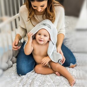 BabyOno Πετσέτα Βελουτέ Βαμβακερή Με Κουκούλα 100 x 100 Ροζ BN540-03 | homidoo.gr