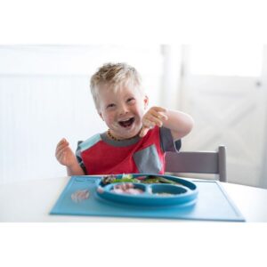 Ezpz Εκπαιδευτικό Πιάτο 24+ Μηνών Happy Mat - Blue HM-B7709U - Image 6