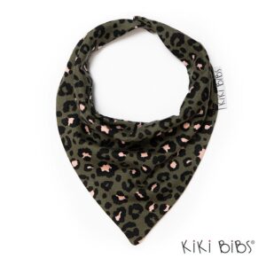 Kiki Bibs Σαλιάρα - Μπαντάνα  Leopard Green KB0263 | homidoo.gr