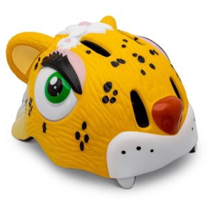 Crazy Safety Παιδικό Κράνος Με Ζωάκια - Leopard Yellow Φ49-55εκ NSH-100301-03-01 | homidoo.gr