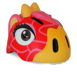 Crazy Safety Παιδικό Κράνος Με Ζωάκια - Giraffe Red Φ49-55cm NSH-100401-02-01 | homidoo.gr