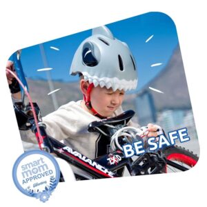Crazy Safety Παιδικό Κράνος Με Ζωάκια - Shark Grey Φ49-55cm NSH-100501-01-01 - Image 4