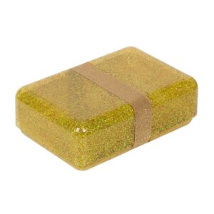 A Little Lovely Company Δοχείο Φαγητού Lunch Box 'Glitter - Gold' SBGLGO26 | homidoo.gr
