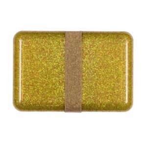 A Little Lovely Company Δοχείο Φαγητού Lunch Box 'Glitter - Gold' SBGLGO26 | homidoo.gr