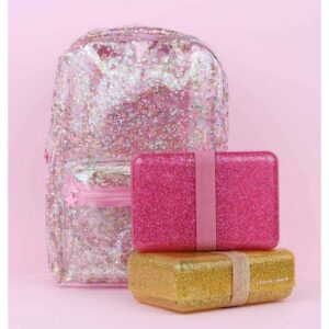 A Little Lovely Company Δοχείο Φαγητού Lunch Box 'Glitter - Pink' SBGLPI25 | homidoo.gr