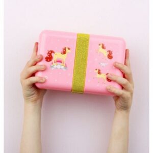 A Little Lovely Company Δοχείο Φαγητού Lunch Box 'Horse' Pink SBLHPI11 - Image 6