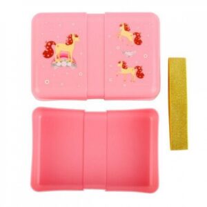 A Little Lovely Company Δοχείο Φαγητού Lunch Box 'Horse' Pink SBLHPI11 | homidoo.gr