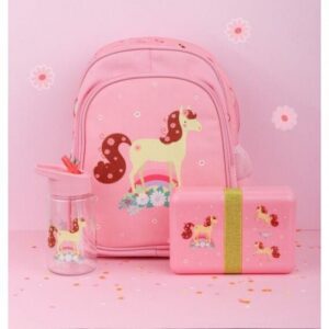 A Little Lovely Company Δοχείο Φαγητού Lunch Box 'Horse' Pink SBLHPI11 - Image 4