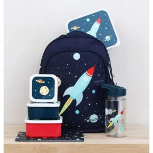 A Little Lovely Company Σετ 4 Δοχεία Φαγητού Lunch & Snack Box 'Space' SBSESP21 - Image 4