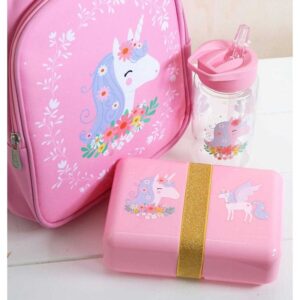 A Little Lovely Company Δοχείο Φαγητού Lunch Box 'Unicorn' Pink SBUNPI18 | homidoo.gr