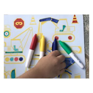 Super Petit Mini Σουπλά Ζωγραφικής Από Σιλικόνη 'Construction' SMATMINICONSTR1 | homidoo.gr