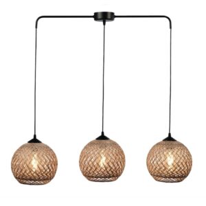 Arkolight Φωτιστικό Τρίφωτο Με Μπάλα Σε Χρώμα Natural 1190-9-3 | homidoo.gr