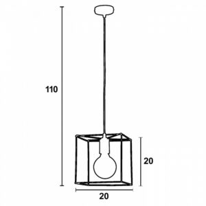 Arkolight Industrial Φωτιστικό Κρεμαστό Μαύρο-Μπρονζέ 160-3-20 | homidoo.gr