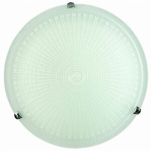 Arkolight Μοντέρνα Πλαφονιέρα Οροφής Φωτιστικό Φ30cm Γυάλινο Λευκό 2126-1-1 | homidoo.gr