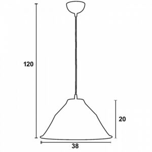 Arkolight Industrial Φωτιστικό Κρεμαστό Τερακότα 640-6-38 | homidoo.gr